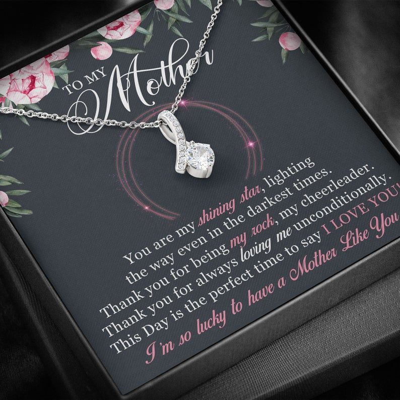 Mom Necklace Gifts – To My Mom – Alluring Beauty Neckalce – Jewelry For Mom From Daughter