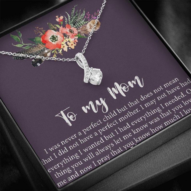 Mom Necklace Mother Necklace Mom Alluring Beauty Necklace Mother’s Day Gift, Mother’s Day Necklace