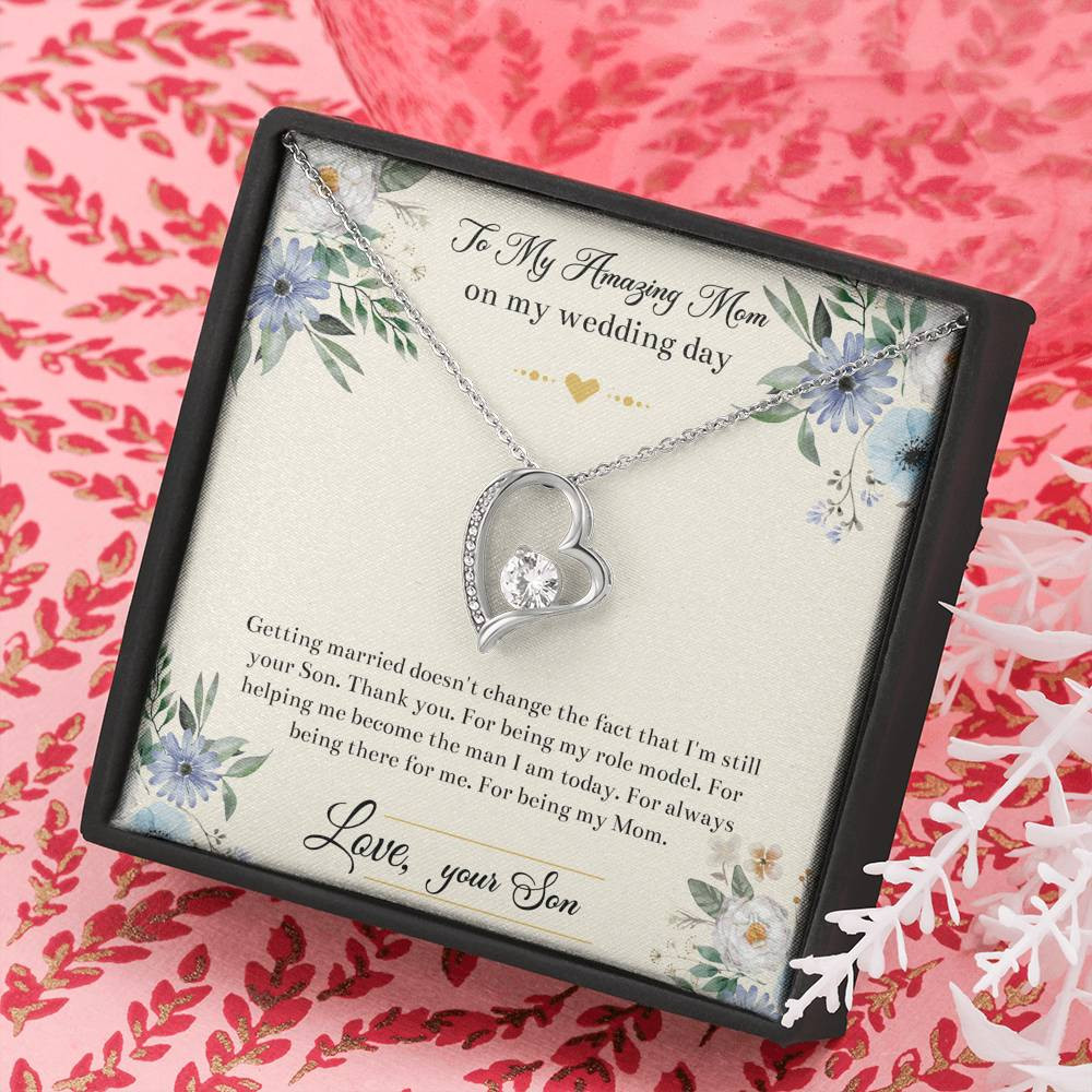Mom Of The Groom Gifts, I’m Still Your Son, Forever Love Heart Necklace For Women, Wedding Day Thank You Ideas From Groom