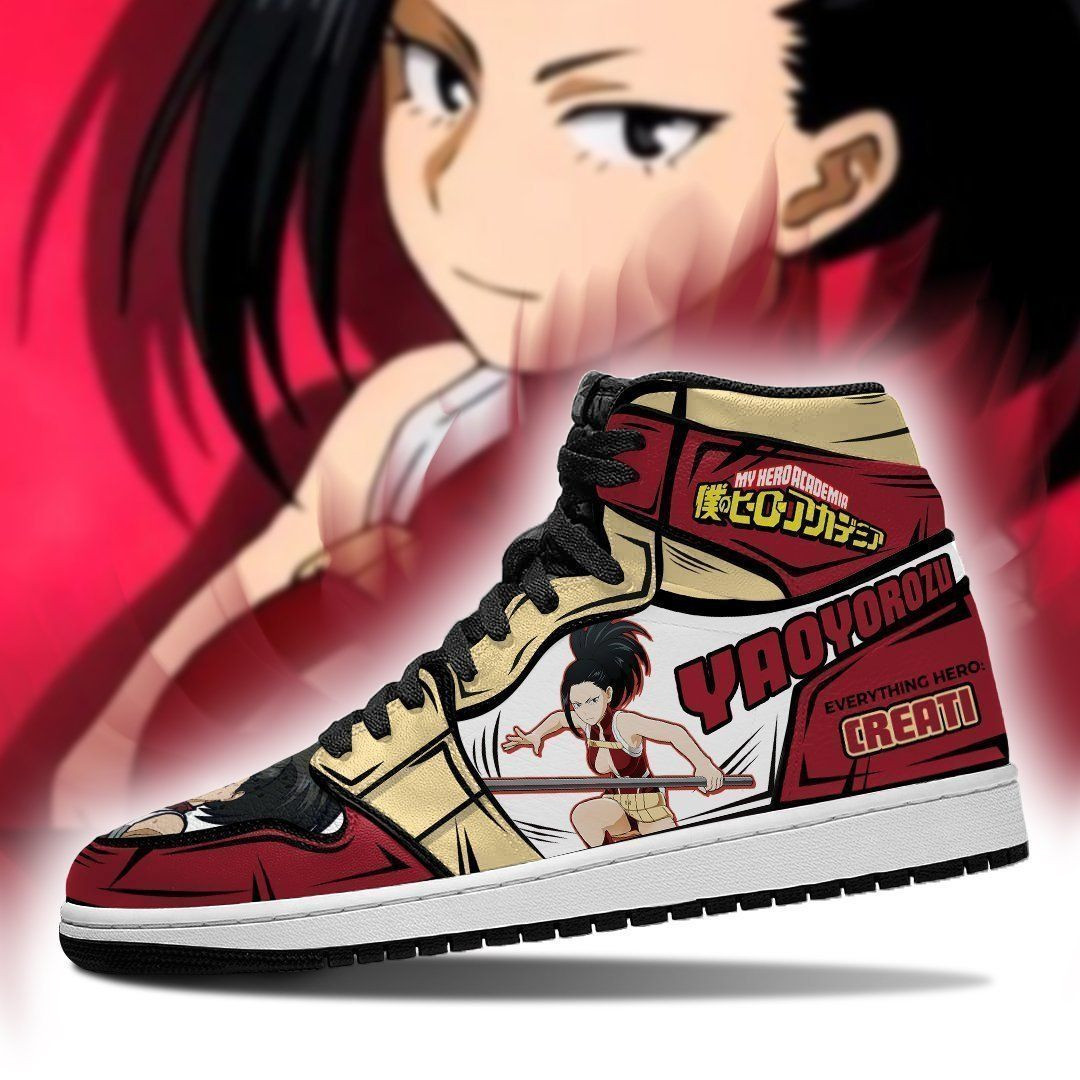 Momo My Hero Academia anime High Top Air Jordan Sneaker, Air Jordan Hightop
