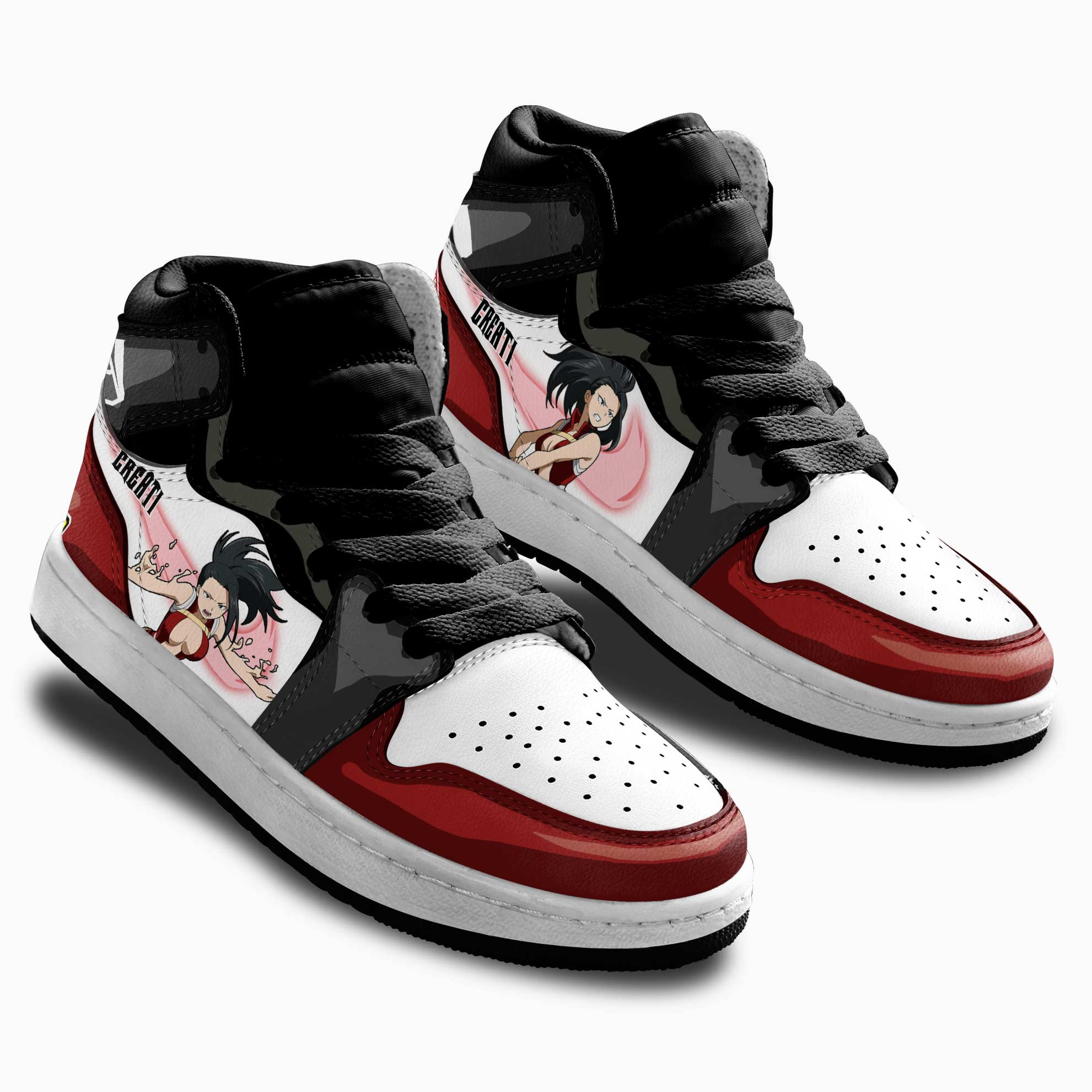 Momo Yaoyorozu Kids Sneakers Custom My Hero Academia Anime Shoes For Kids
