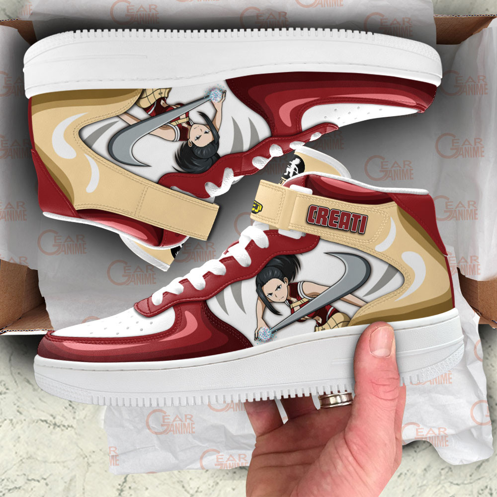 Momo Yaoyorozu Sneakers Air Mid Custom My Hero Academia Anime Shoes