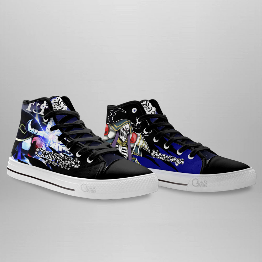 Momonga High Top Shoes Custom Overlord Anime Sneakers
