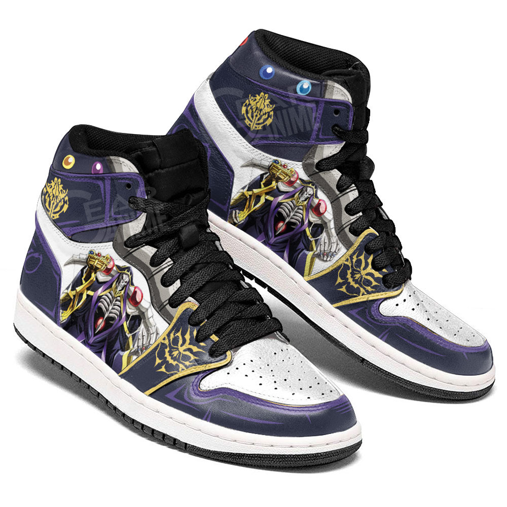 Momonga JD1s Sneakers Overlord Anime Shoes, Air Jordan Hightop