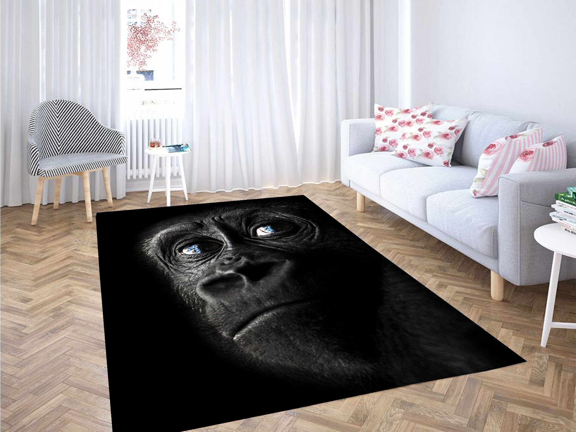 Monkey Almost Crying Carpet Rectangle Rug