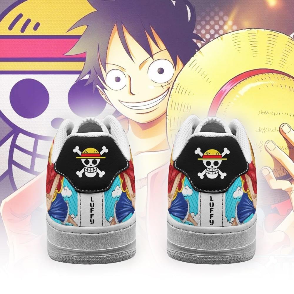 Monkey D Luffy Air Sneakers Custom Anime One Piece Shoes