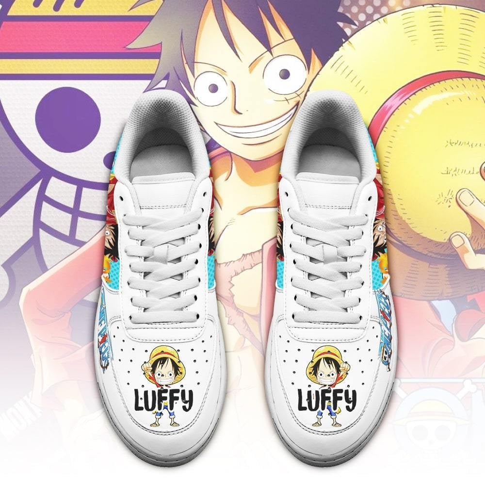 Monkey D Luffy Air Sneakers Custom Anime One Piece Shoes