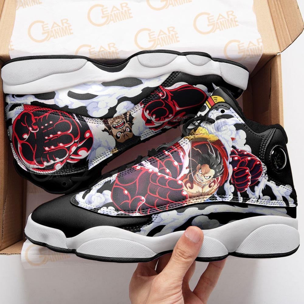 Monkey D Luffy Gear 4 JD13 Sneakers Custom Anime One Piece Shoes
