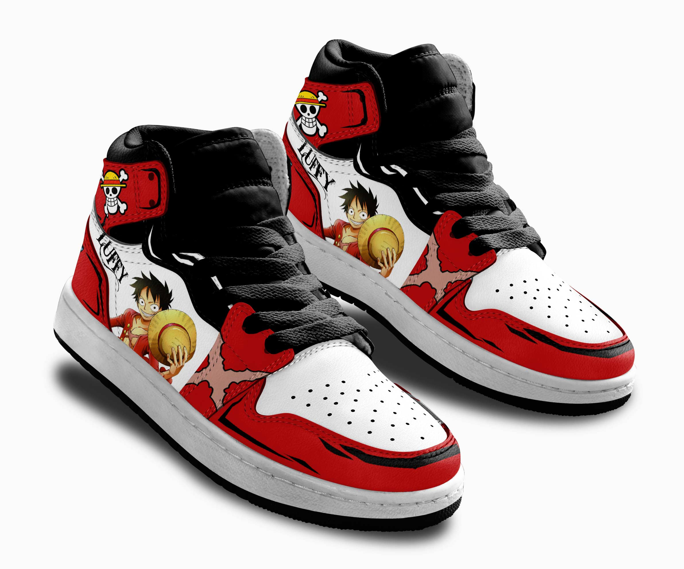 Monkey D Luffy Kids Sneakers Custom Anime One Piece Shoes For Kids