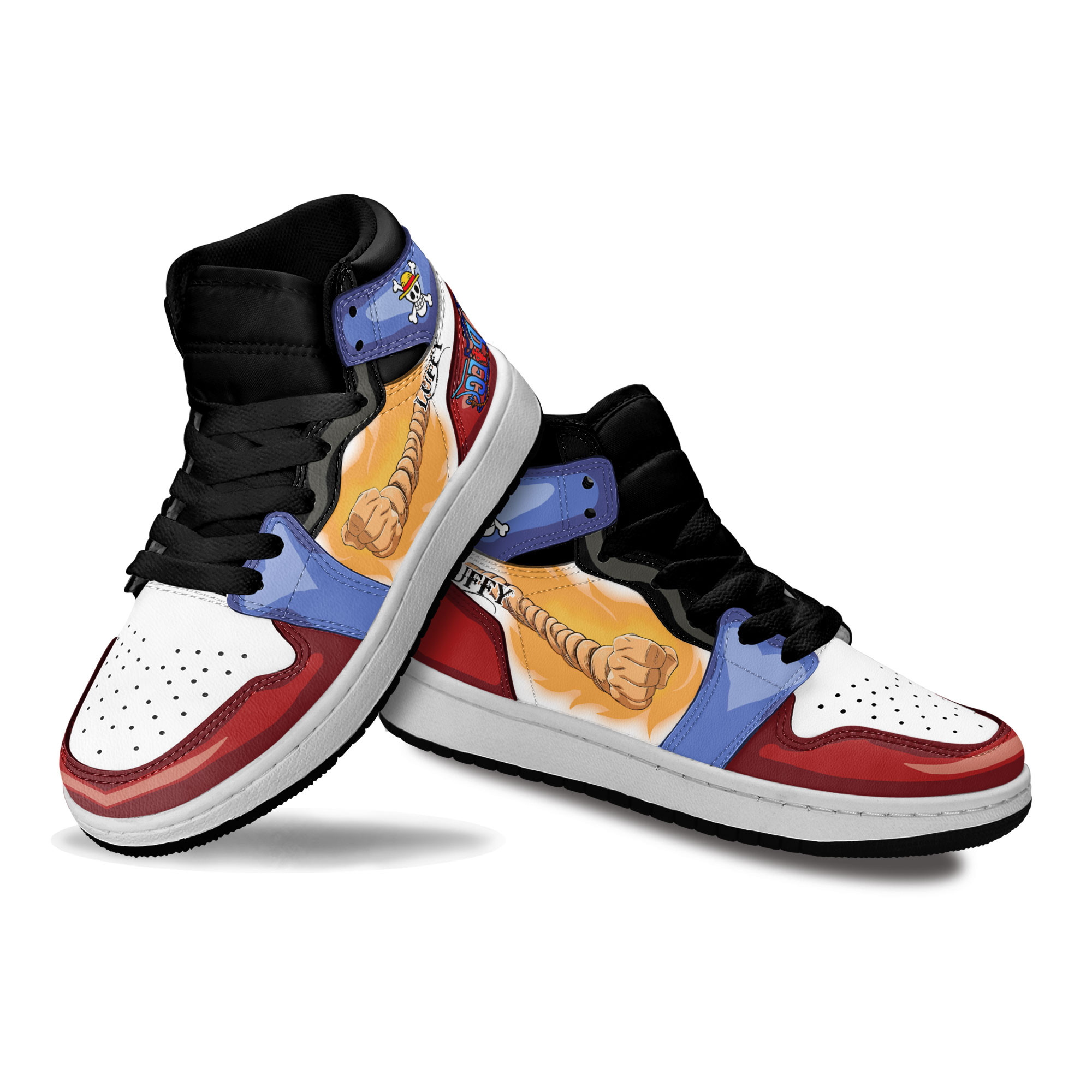 Monkey D Luffy Kids Sneakers Custom One Piece Anime Shoes For Kids