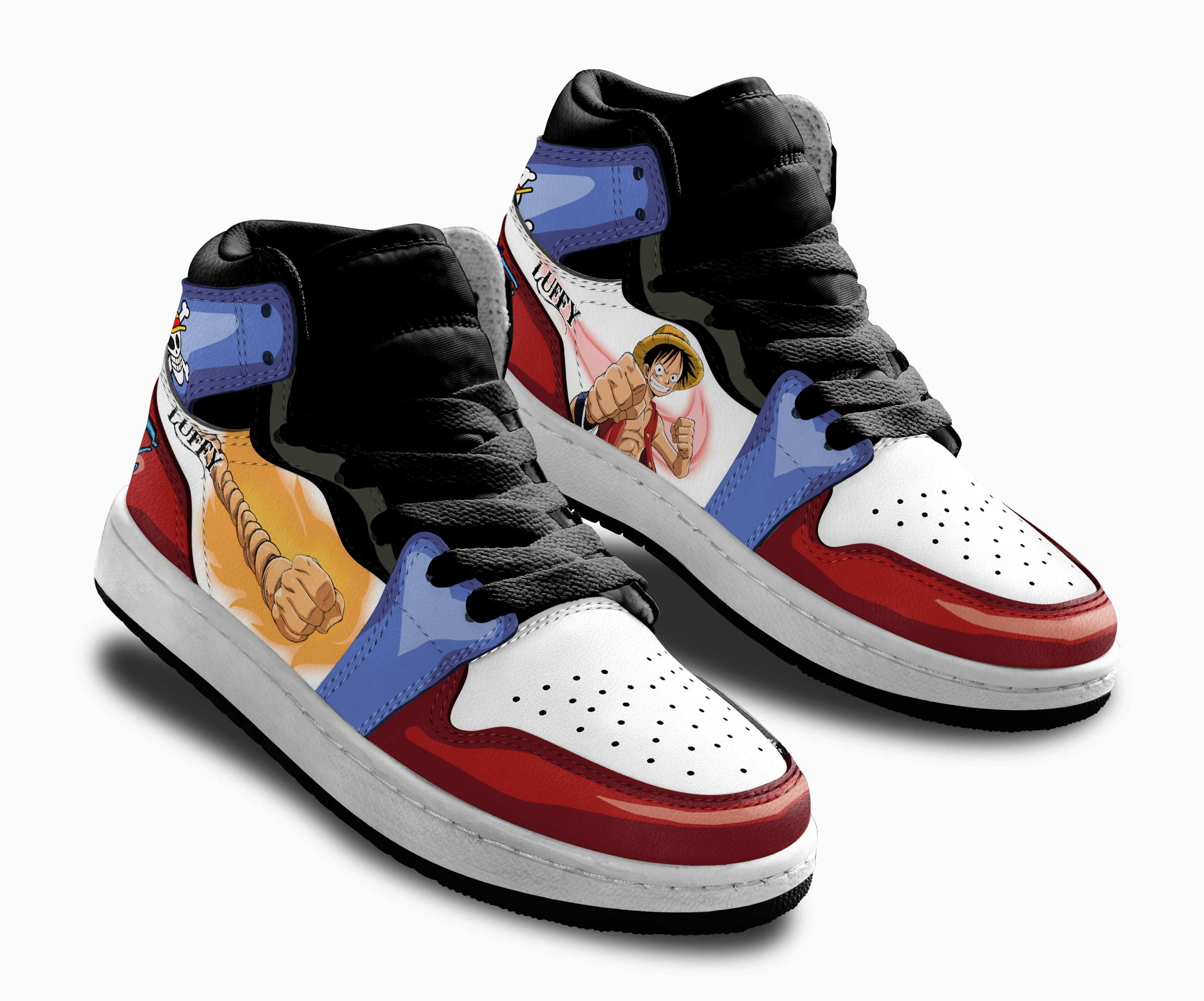 Monkey D Luffy Kids Sneakers Custom One Piece Anime Shoes For Kids