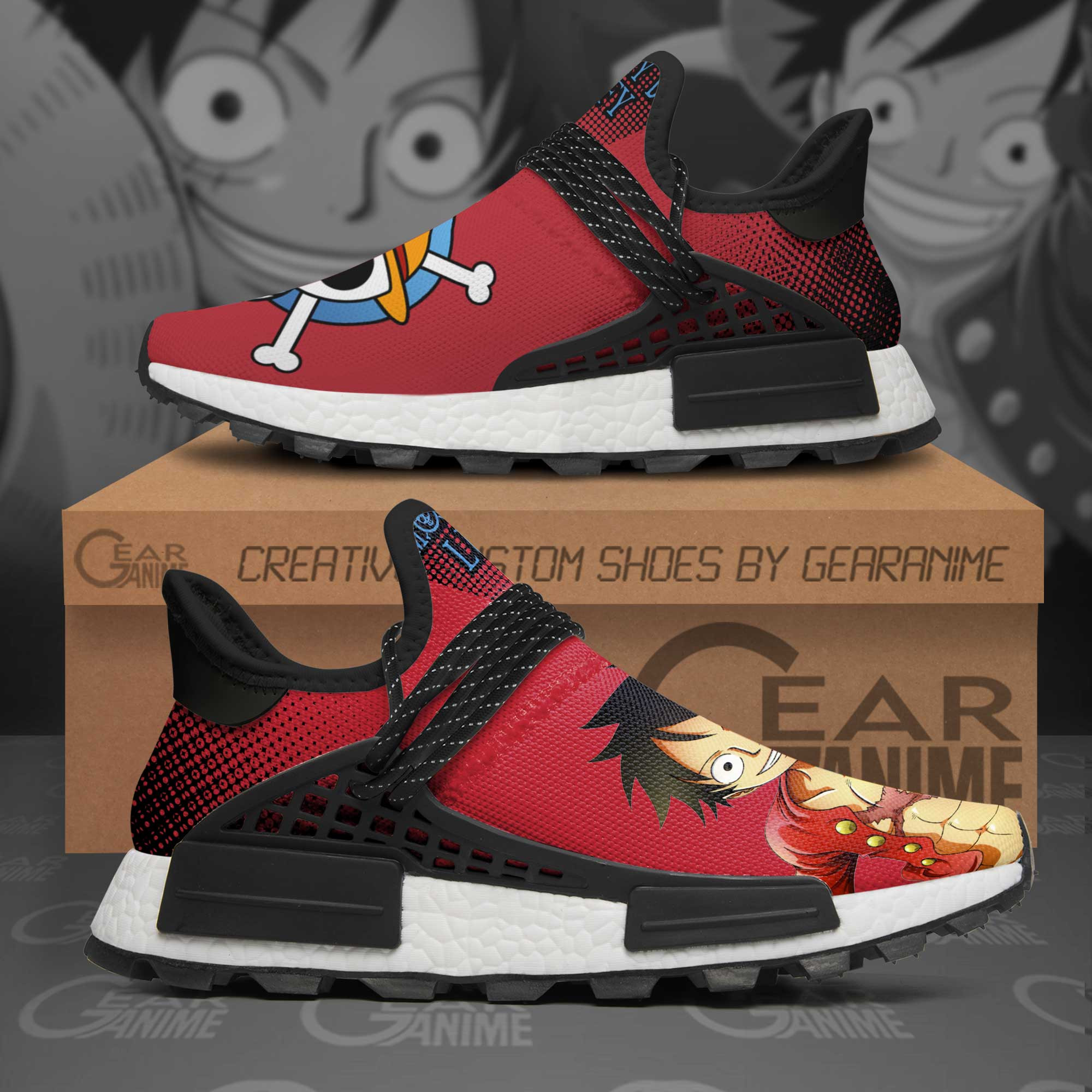 Monkey D Luffy Shoes One Piece Anime Shoes, NMD Shoes