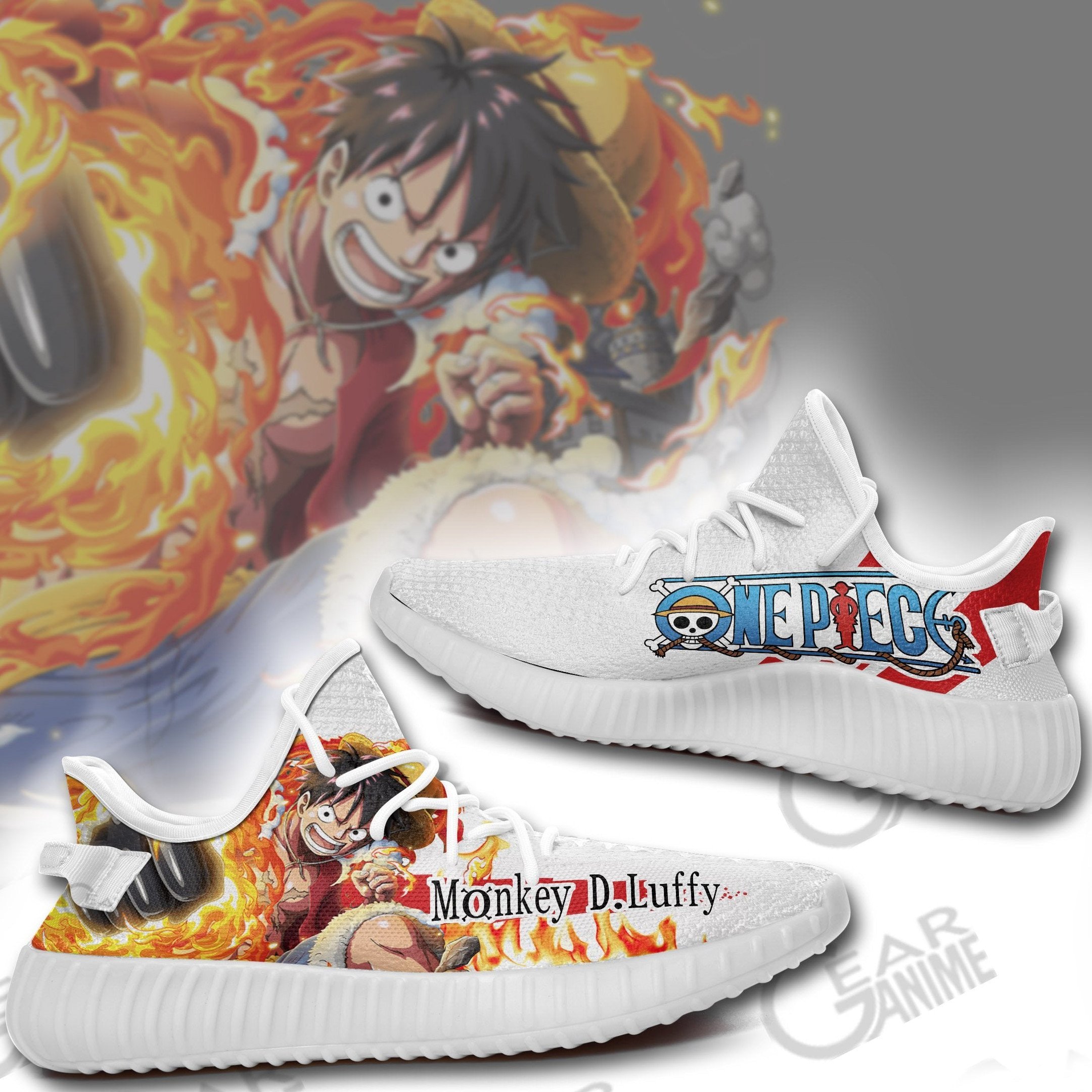Monkey D Luffy Sneakers Custom Skill One Piece Anime Shoes