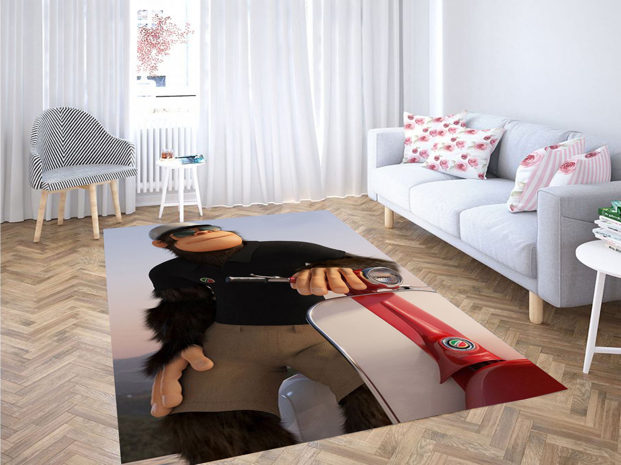 Monkey The Pizza Boy Carpet Rectangle Rug