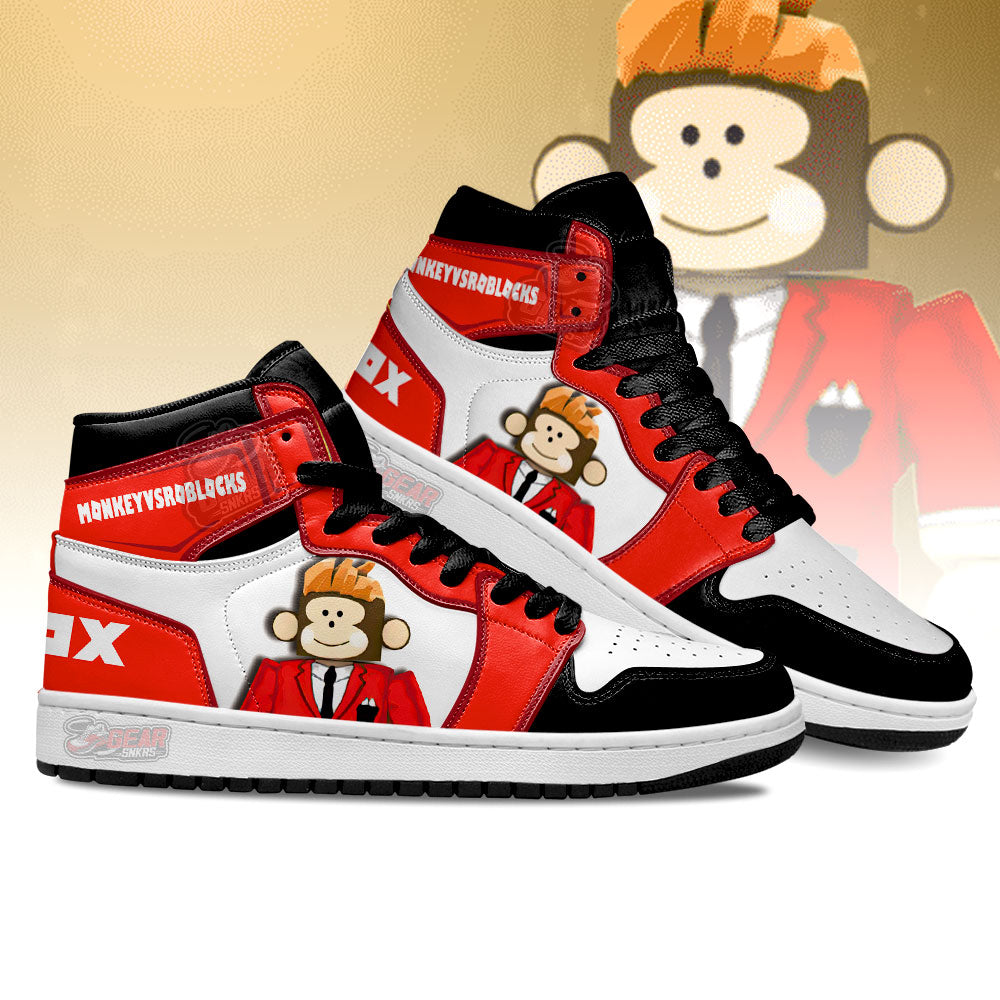MonkeyvsRoblocks Roblox JD Sneakers Shoes For Fans, Air Jordan Hightop