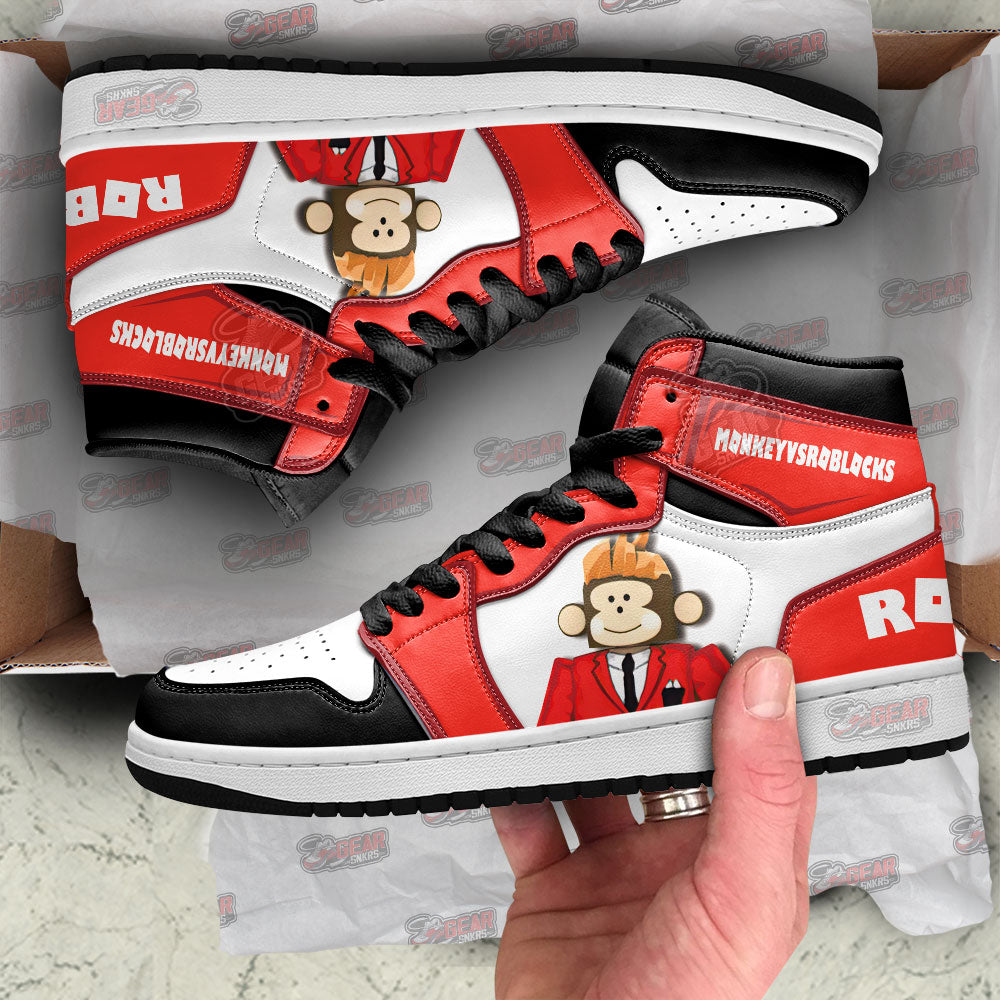 MonkeyvsRoblocks Roblox JD Sneakers Shoes For Fans, Air Jordan Hightop