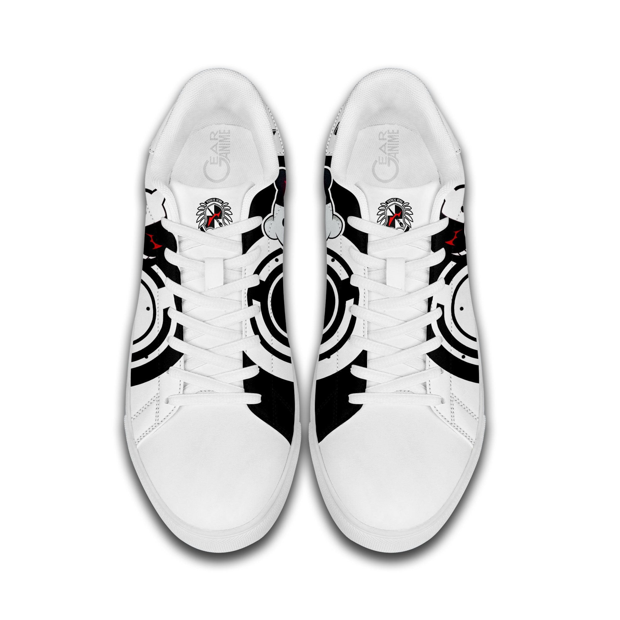 Monokuma Skate Sneakers Custom Anime Danganronpa Shoes