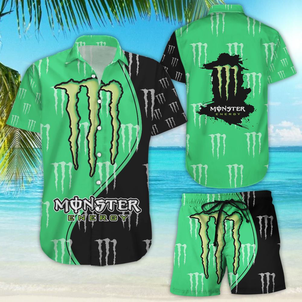 Monster Energy Hawaiian Shirt 3D