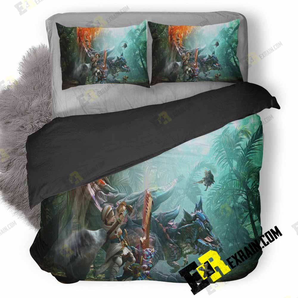 Monster Hunter Generations Key Art Nh 3D Customized Duvet Cover Bedding Set