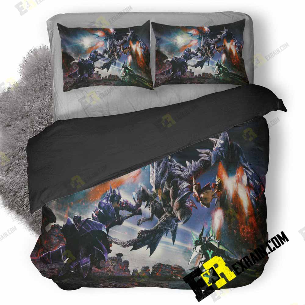 Monster Hunter Generations Valstrax Artwork O1 3D Customized Duvet Cover Bedding Set