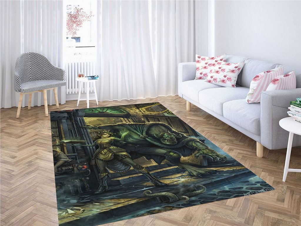 Monster Wallpaper Living Room Modern Carpet Rectangle Rug