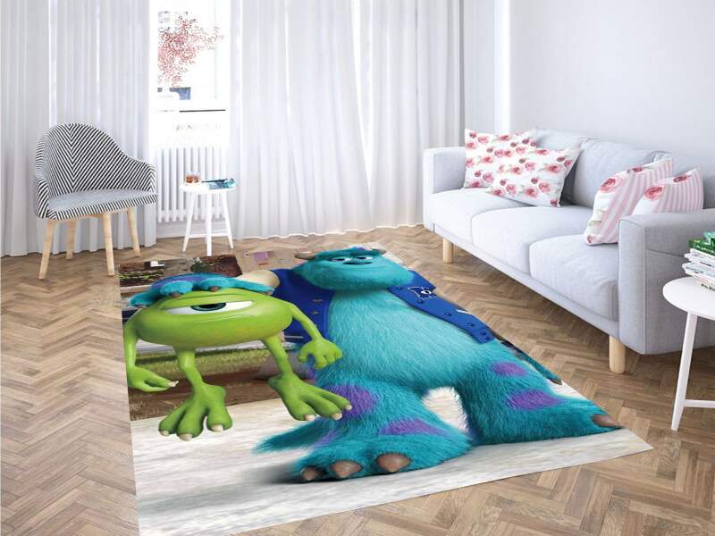 Monsters And Mike University Wallpaper Carpet Rectangle Rug