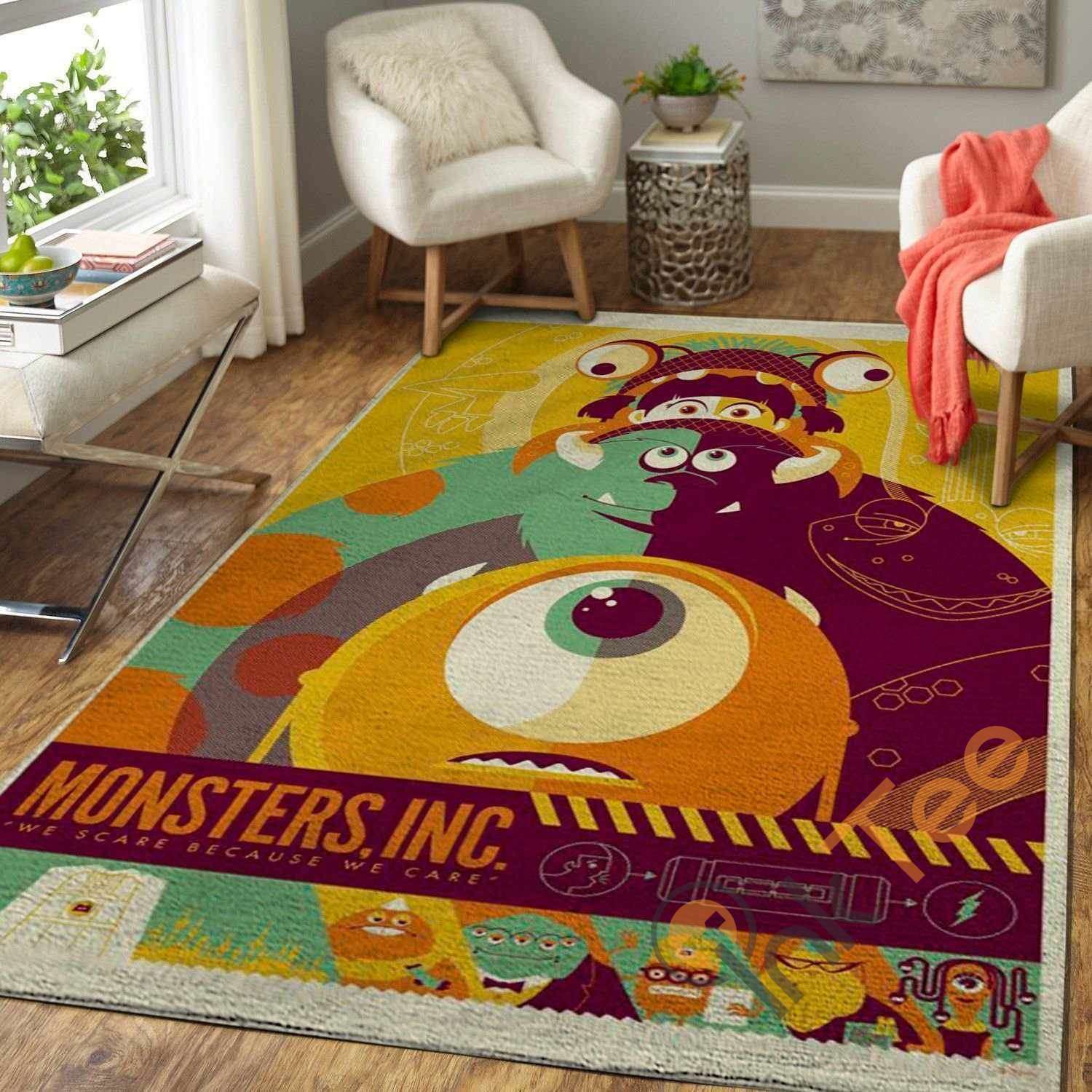 Monsters Inc. Area Rectangle Rug