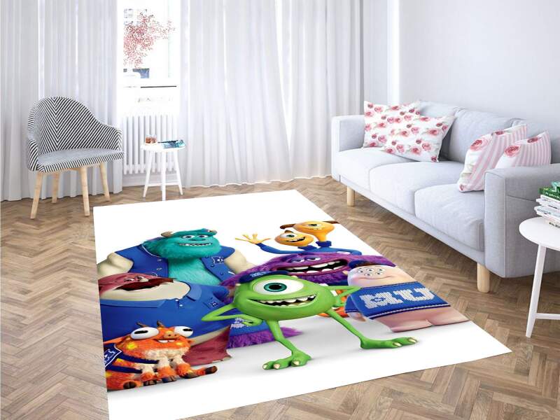 Monsters Inc University Carpet Rectangle Rug