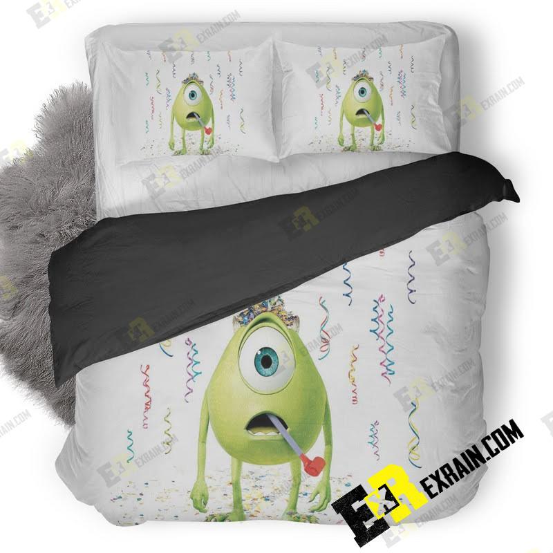 Monsters University Mike Wazowski 3D Customized Duvet Cover Bedding Set
