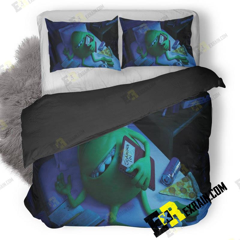 Monsters University Mike Wazowski 3D Customized Duvet Cover Bedding Set