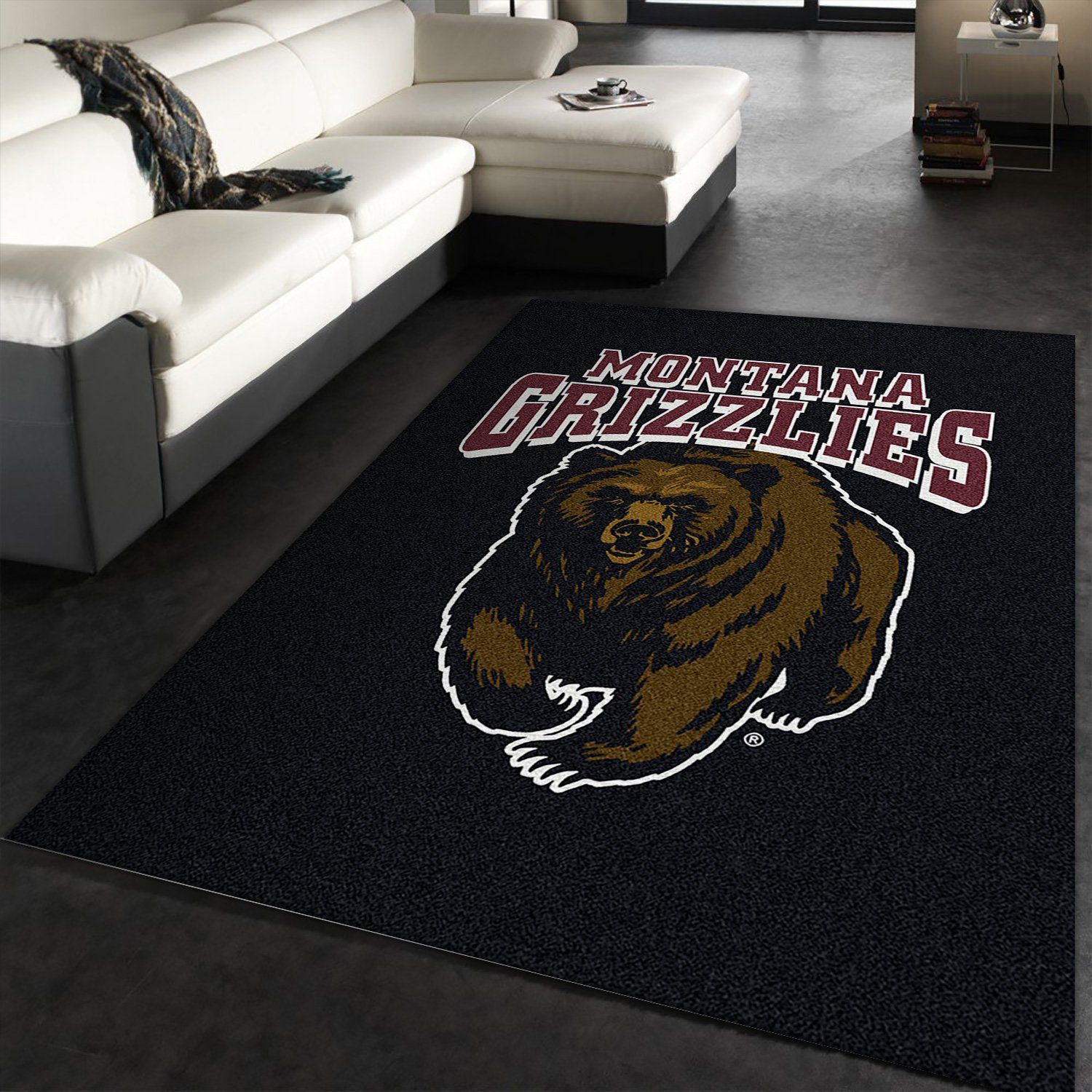 Montana Grizzlies Rectangle Rug – Custom Size And Printing
