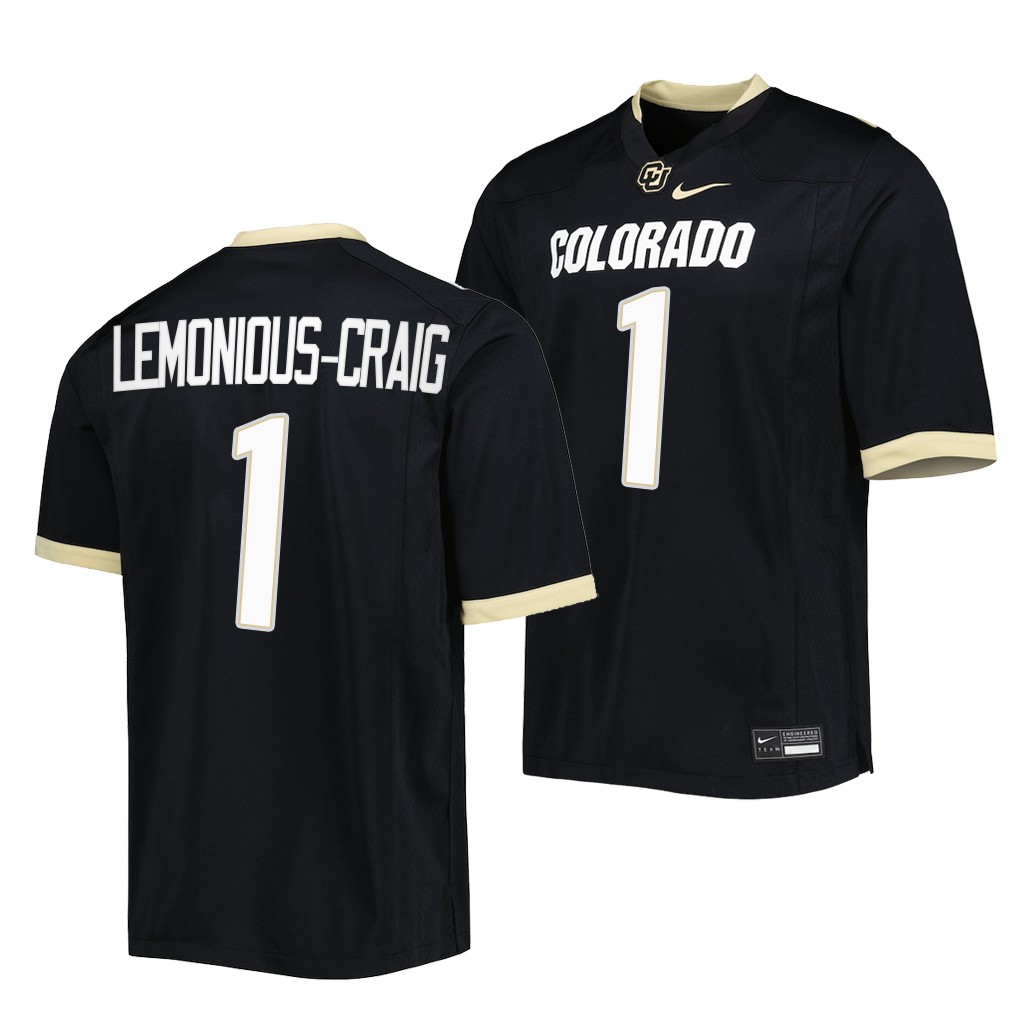 Montana Lemonious-Craig Colorado Buffaloes Untouchable Jersey Men's Black #1 Uniform