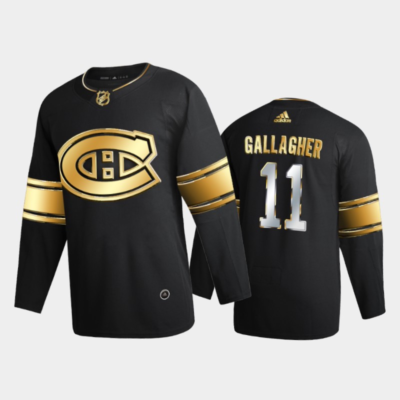 Montreal Canadiens Brendan Gallagher #11 2020-21 Golden Edition Black Limited Jersey