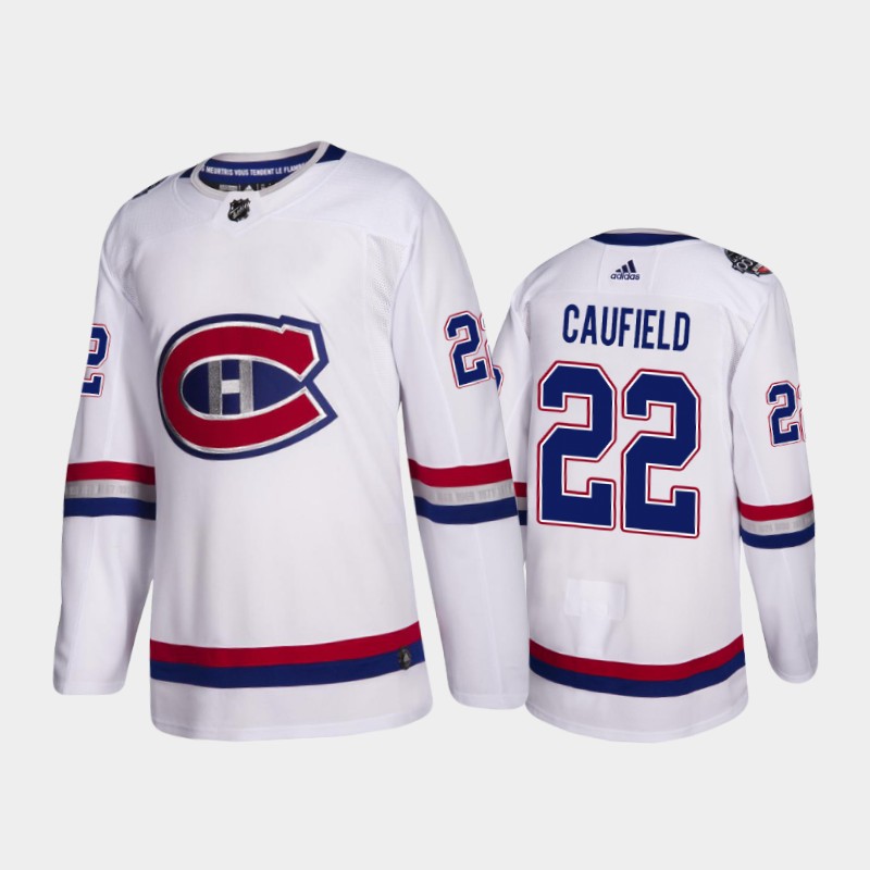 Montreal Canadiens Cole Caufield #22 Heritage White 2020-21 Jersey