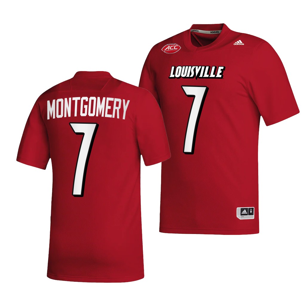 Monty Montgomery Louisville Cardinals #7 Red Jersey 2022-23 College Men's NIL Uniform