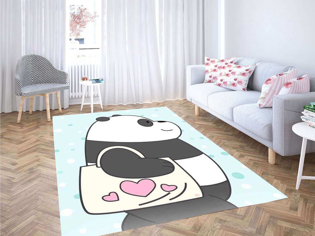 Mood Panda We Bare Bears Living Room Modern Carpet Rectangle Rug