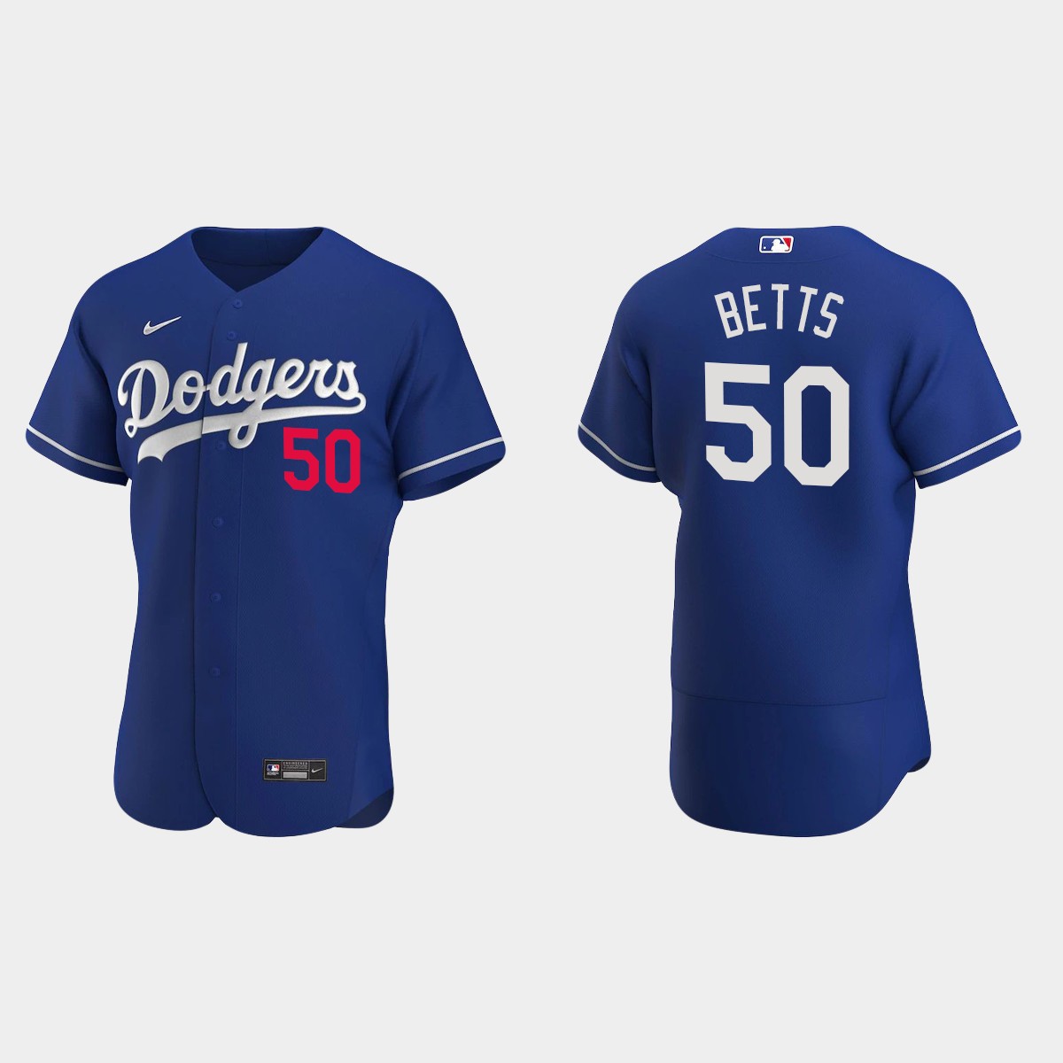Mookie Betts #50 Los Angeles Dodgers Royal 2020 Alternate Jersey