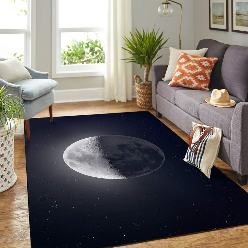 Moon Carpet Area Rectangle Rug