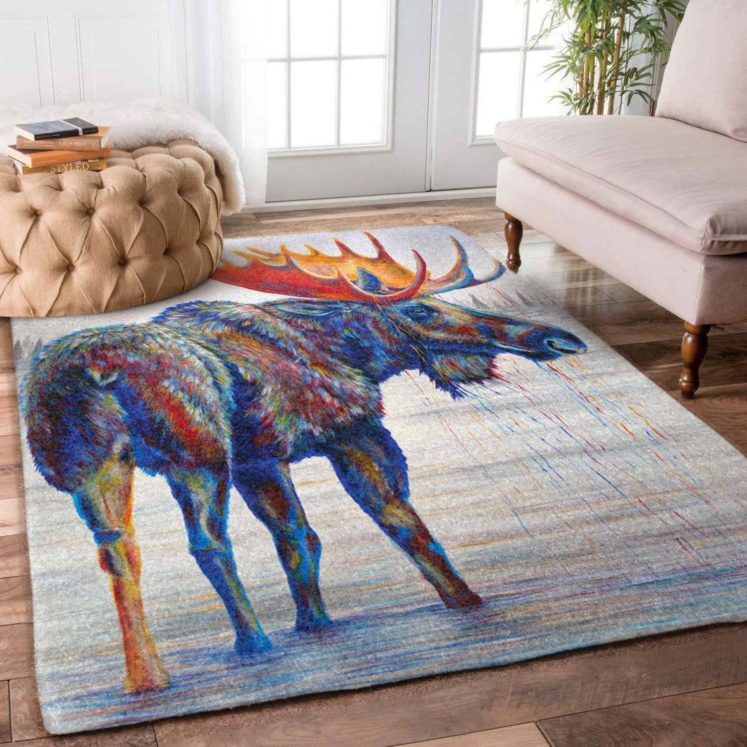 Moose Rectangle Rug