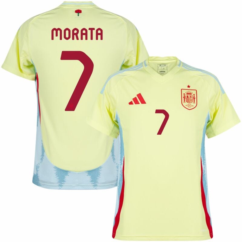 Morata Men's Spain 2024 Stadium Away Soccer Jersey