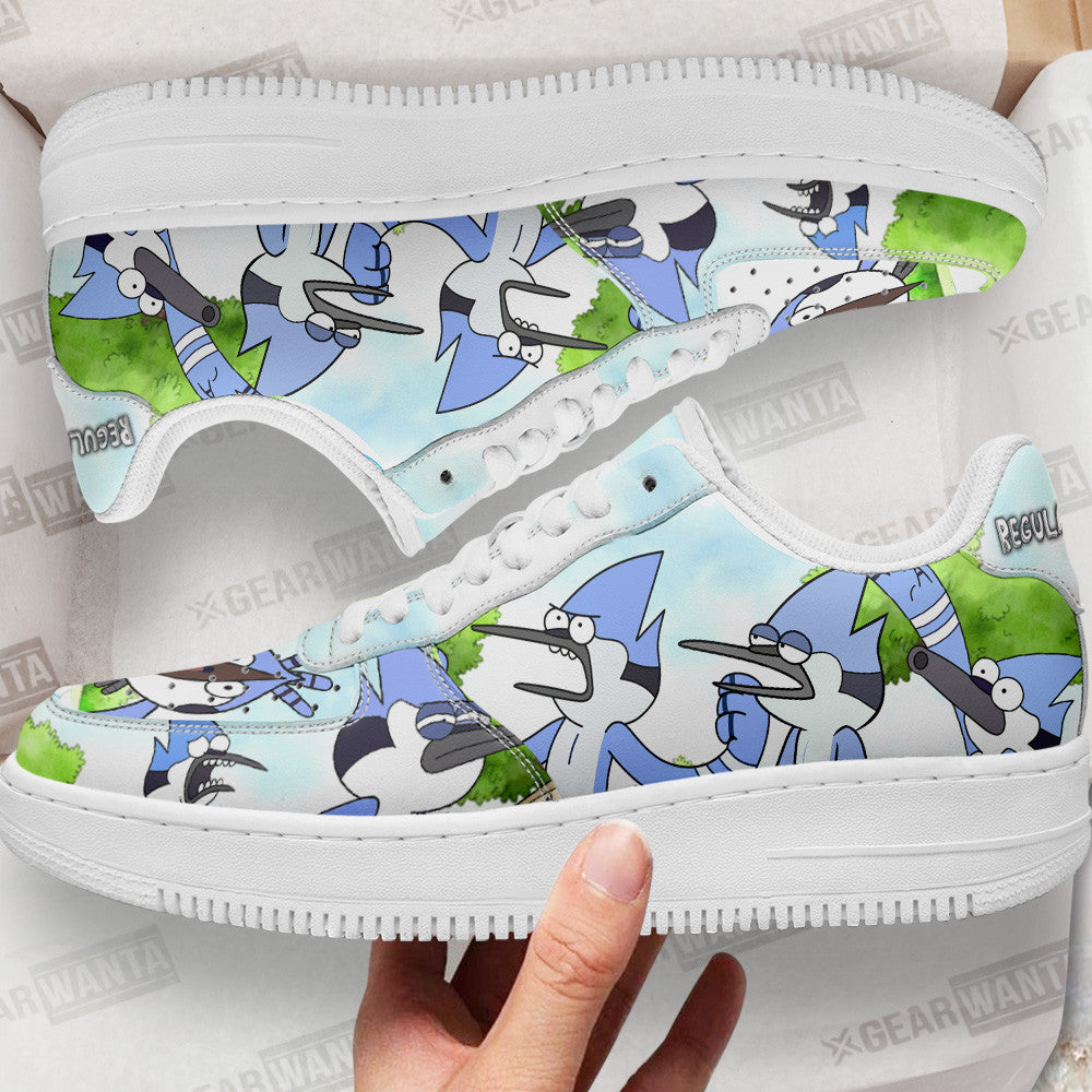 Mordecai Air Sneakers Custom Regular Show Shoes