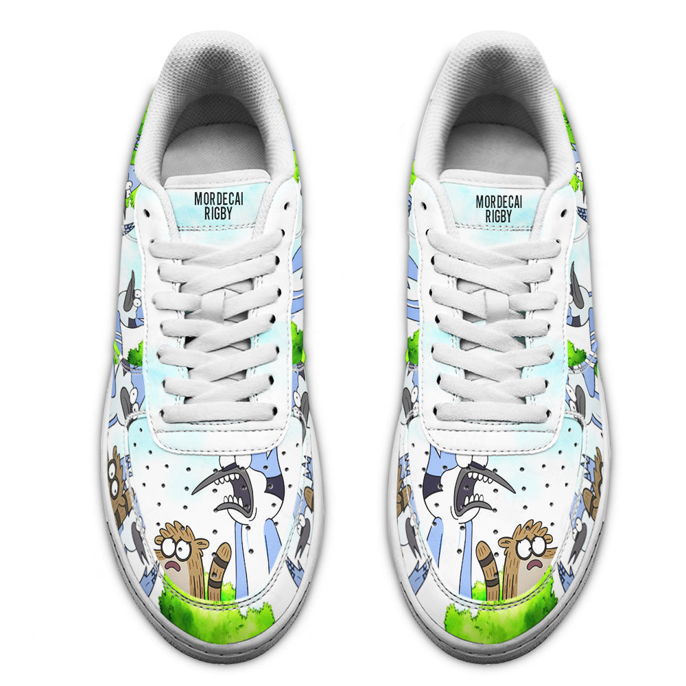 Mordecai and Rigby Air Sneakers Custom Regular Show Shoes