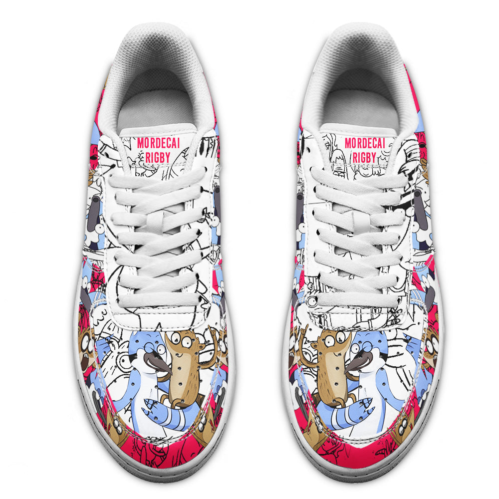 Mordecai and Rigby Regular Show Air Sneakers Custom Cartoon Shoes
