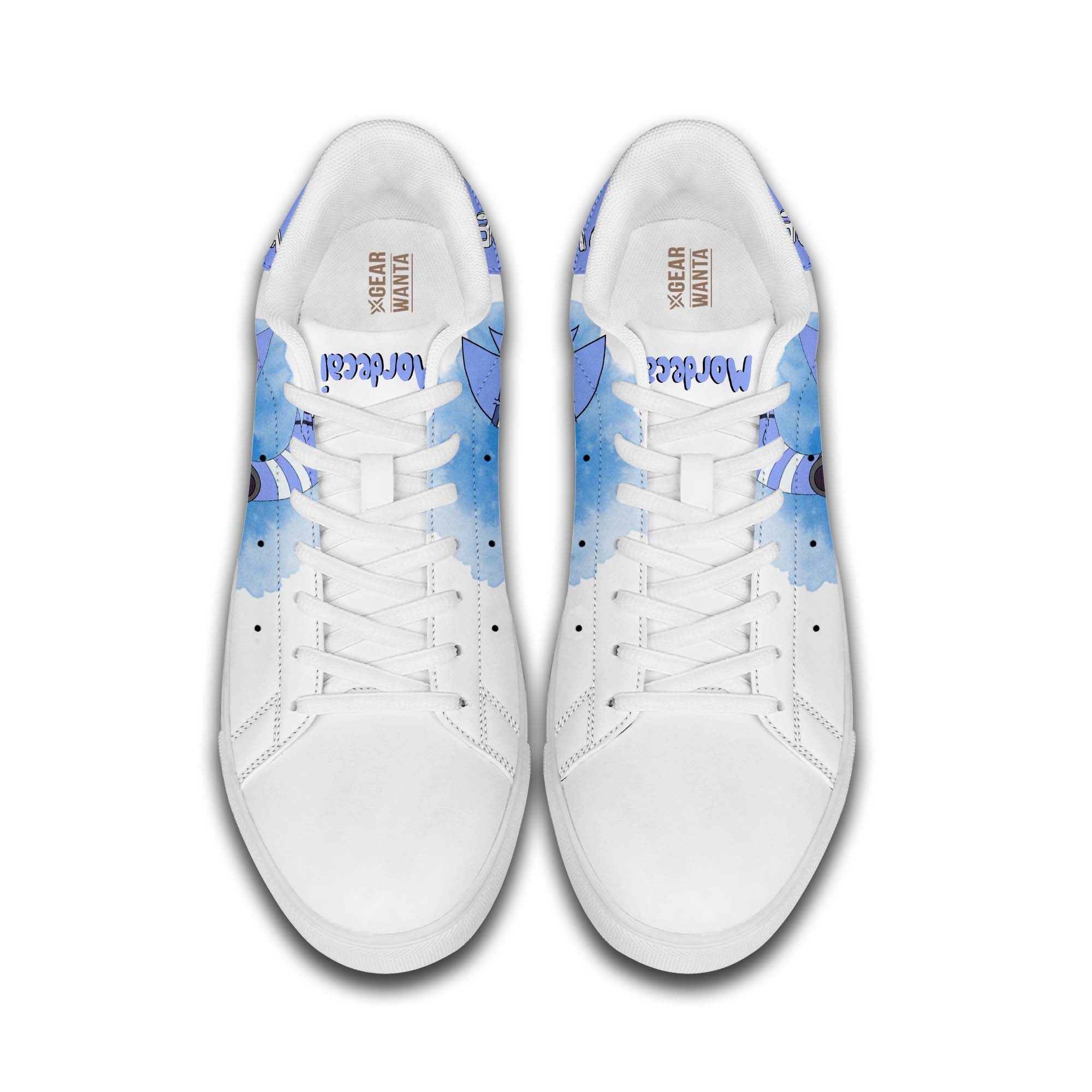 Mordecai Regular Show Skate Shoes Custom Color Cartoon Sneakers