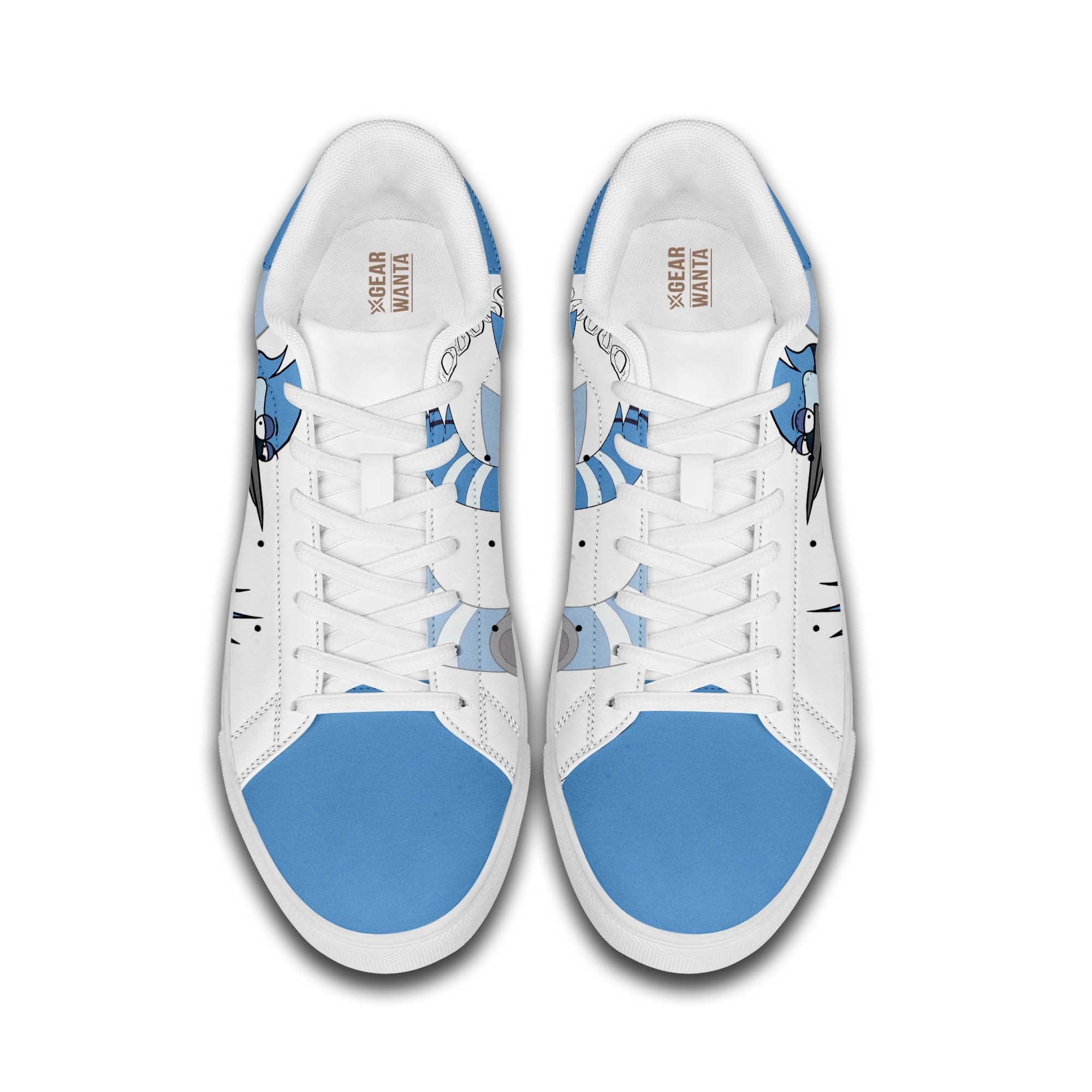 Mordecai Skate Shoes Custom Regular Show Cartoon Sneakers