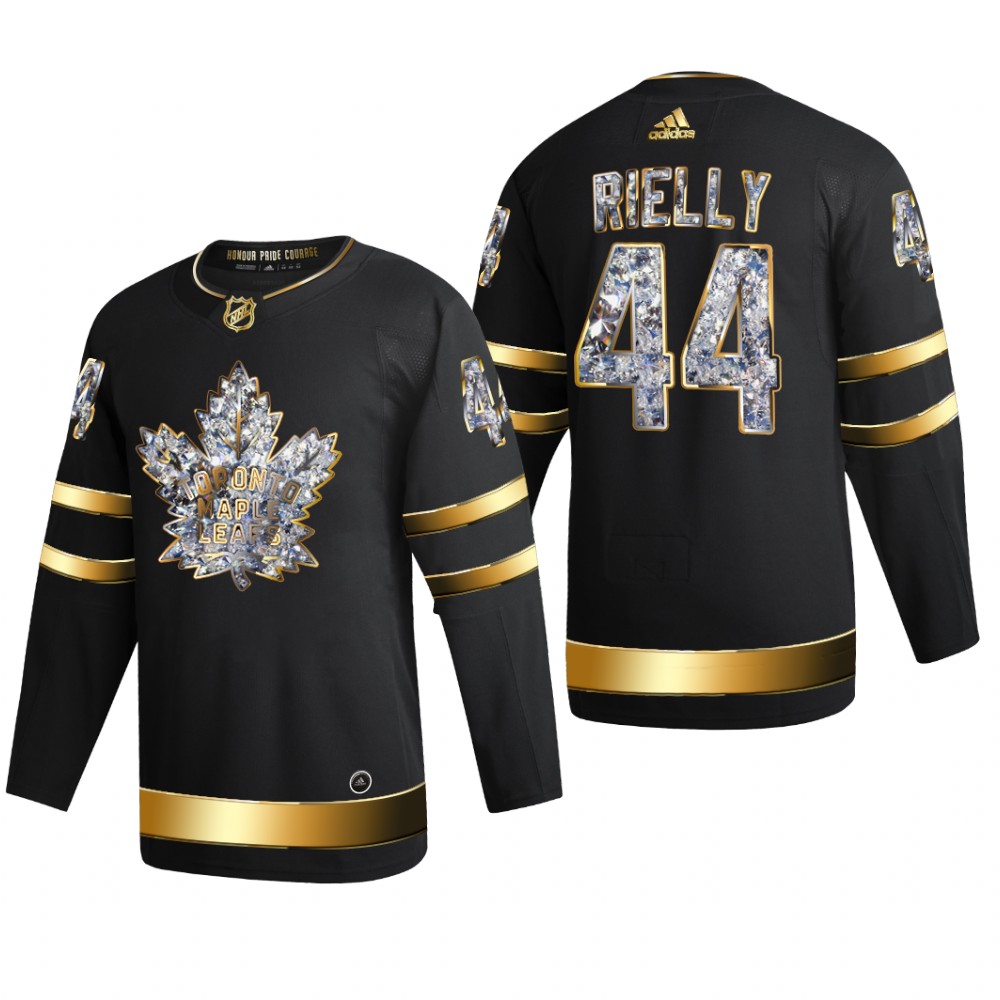 Morgan Rielly #44 Toronto Maple Leafs 2022 Stanley Cup Playoffs Black Diamond Edition Jersey