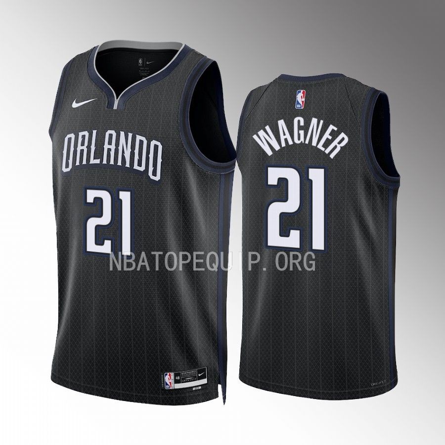 Moritz Wagner 2022-23 Orlando Magic Black #21 City Edition Jersey Swingman