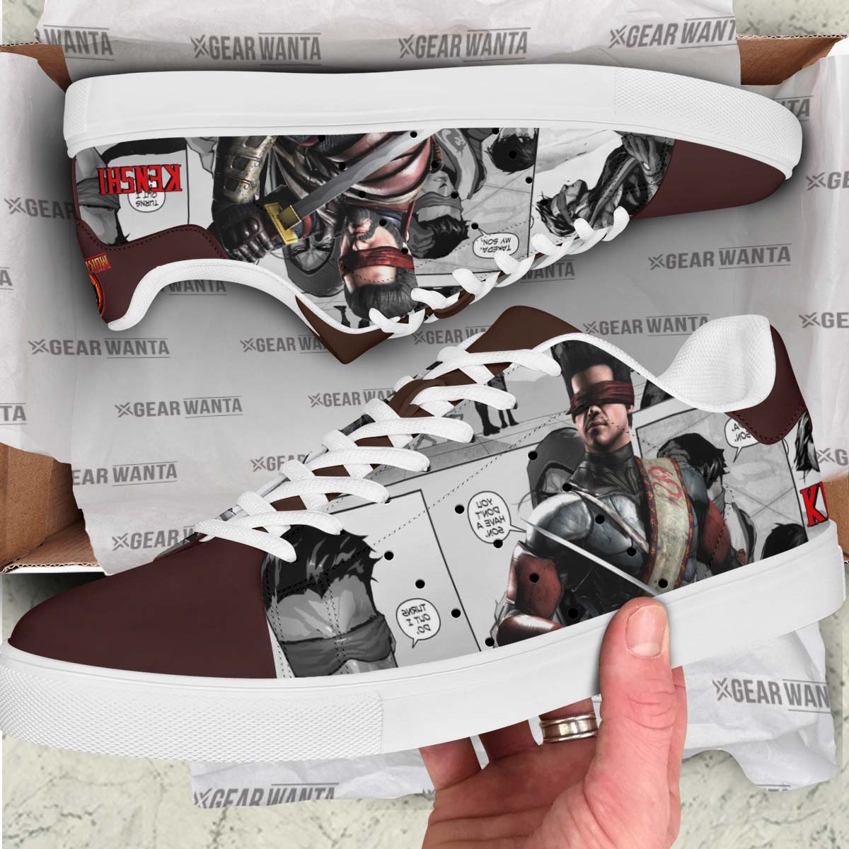 Mortal Kombat Kenshi Custom Skate Shoes For Fans
