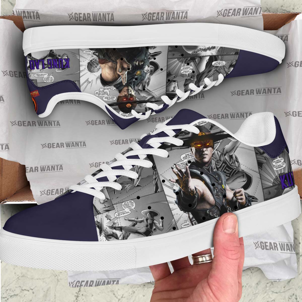 Mortal Kombat Kung Lao Custom Skate Shoes For Fans