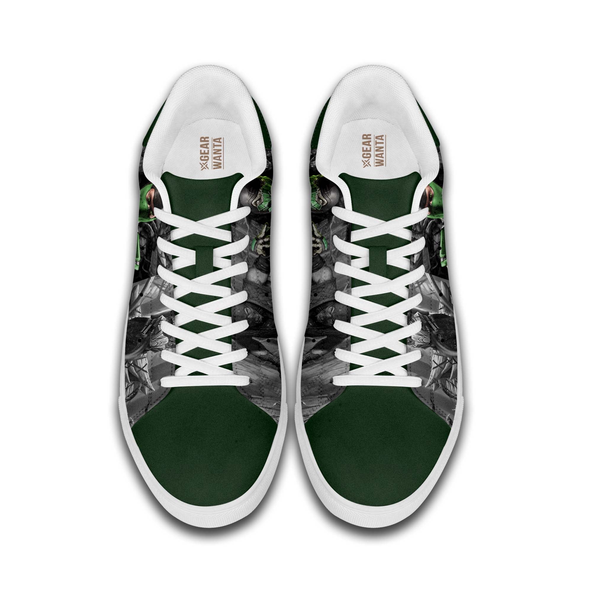 Mortal Kombat Reptile Custom Skate Shoes For Fans